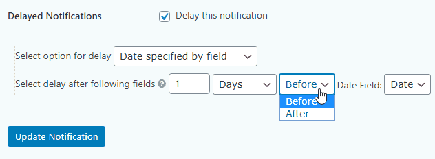 Gfdn Delay A Notification Based Upon A Date Your Customers Choose